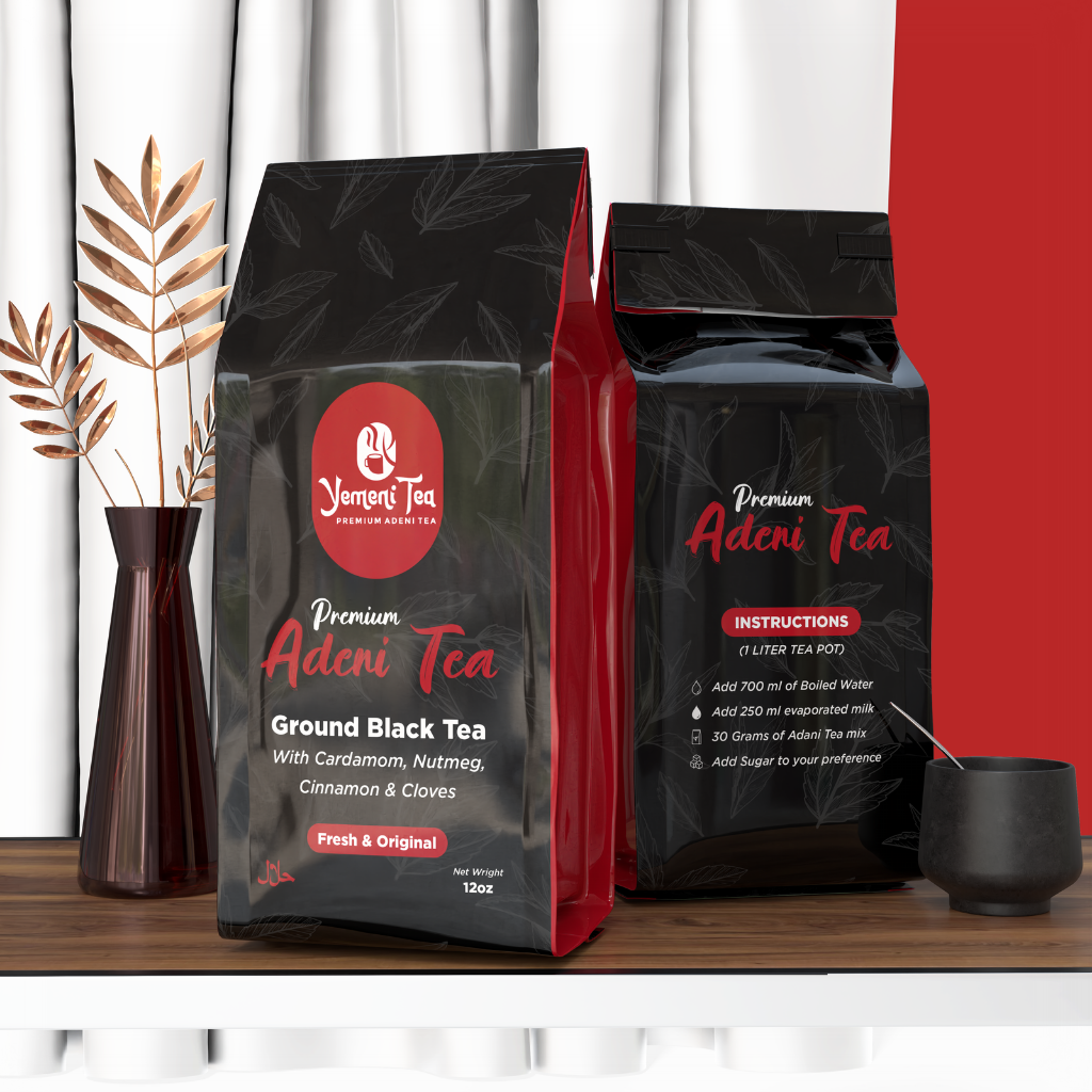 Premium Adeni Tea (Karak Chai) 12oz - Authentic Spiced Tea Blend with Cinnamon, Cardamom & Cloves