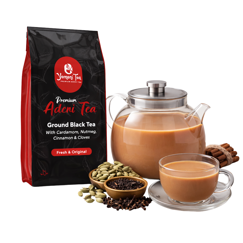 Premium Adeni Tea (Karak Chai) 12oz - Authentic Spiced Tea Blend with Cinnamon, Cardamom & Cloves
